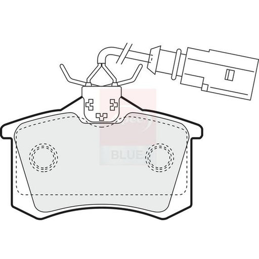 Apec Rear Brake Pad Set fits Ford Galaxy 1996-2006 1.9