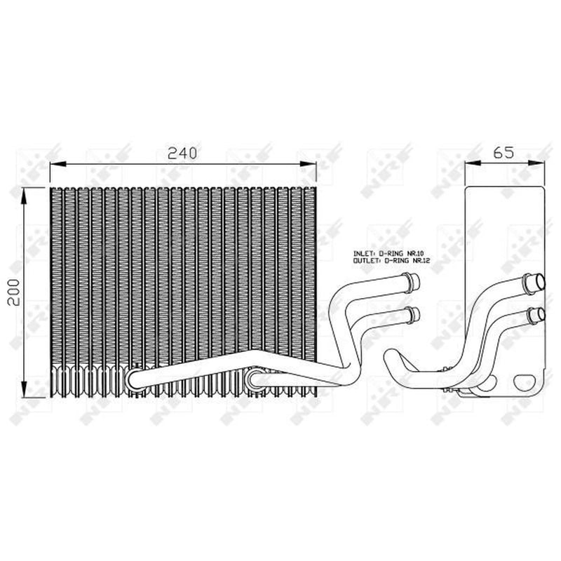 NRF Air Conditioning Evaporator 36098