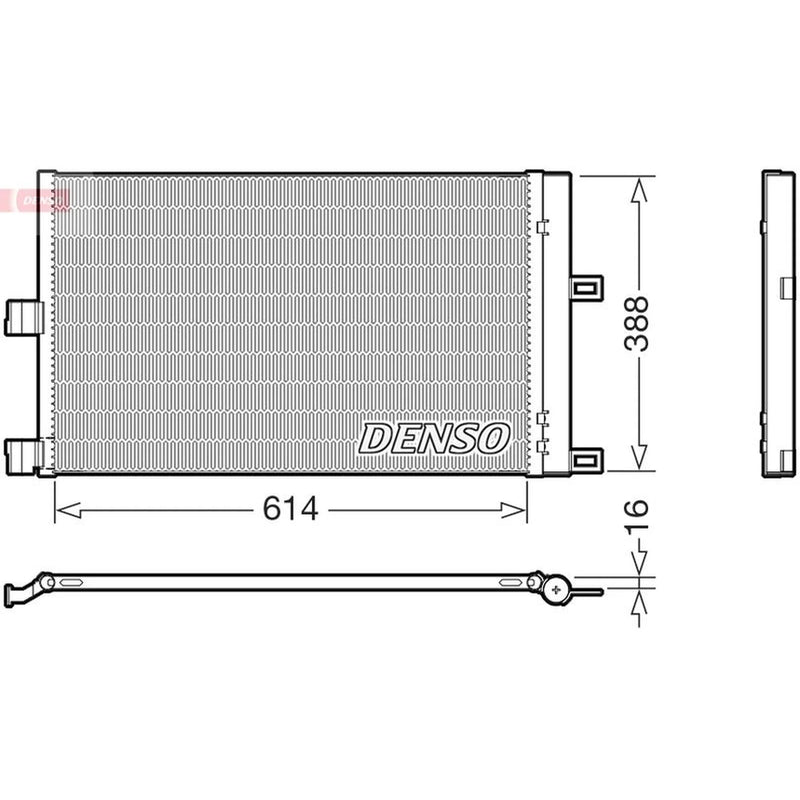 Denso Air Conditioning Condenser fits Tesla Model 3 2017-2020