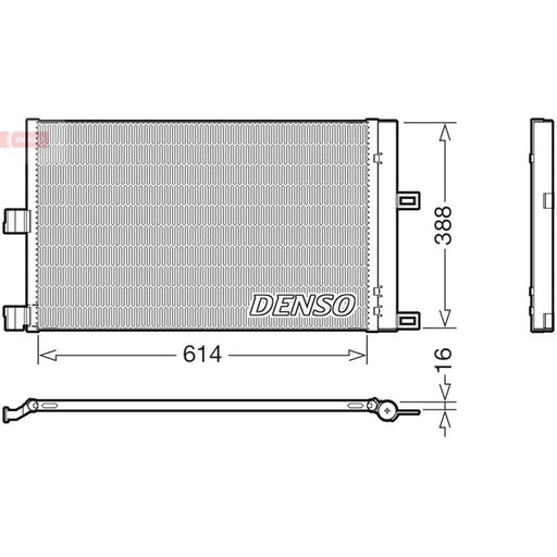 Denso Air Conditioning Condenser fits Tesla Model 3 2017-2020