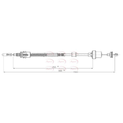 Apec Clutch Control Cable Pull fits MG ZR 2001-2005