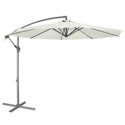 Dellonda Banana Parasol with Cover 3m - Cream DG265 Dellonda - Dynamic Drive