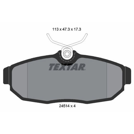 Textar Rear Brake Pad Set 2451401
