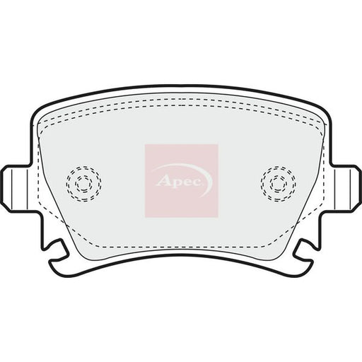 Apec Rear Brake Pad Set PAD1324