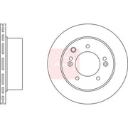 Apec Rear Brake Vented Discs & Pads fits Kia Sorento I 2002-2011 2.4 2.5 3.5