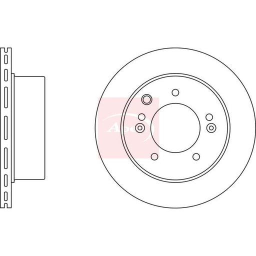 Apec 2 x Vented Brake Discs fits Kia Sorento I 2002-2011 2.4 2.5 3.5