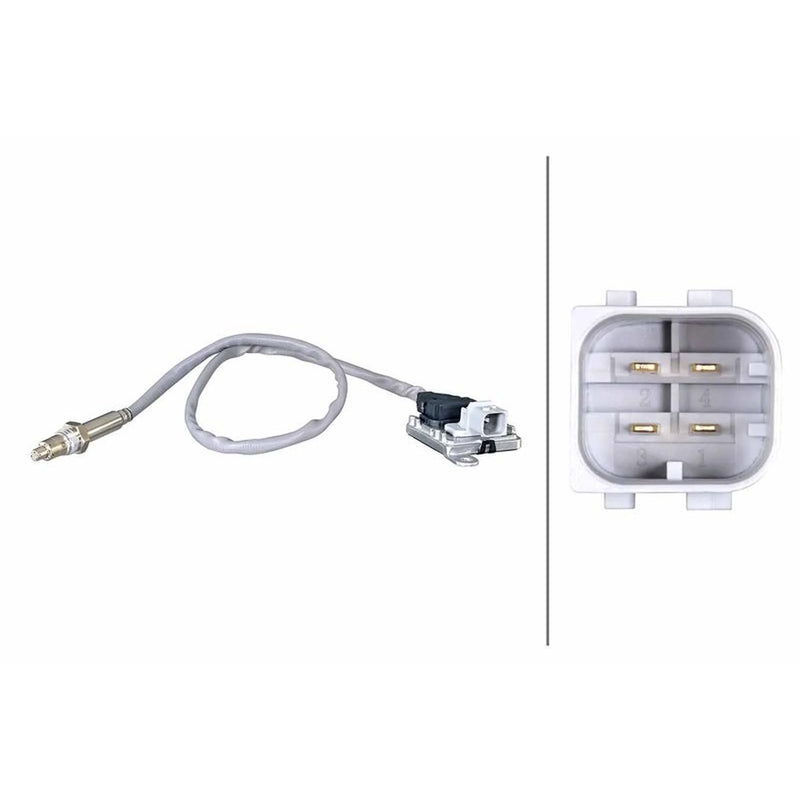 Hella NOx Nitrogen Oxide Sensor Exhaust Pin fits Mercedes-Benz MP5 2011 on