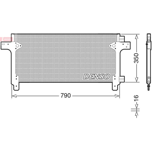 Denso Air Conditioning Condenser fits Man Tga 2000-2002