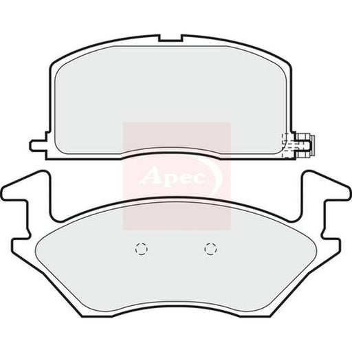 Apec Front Brake Pad Set fits Toyota Starlet 1989-1999 1.0 1.3 1.5