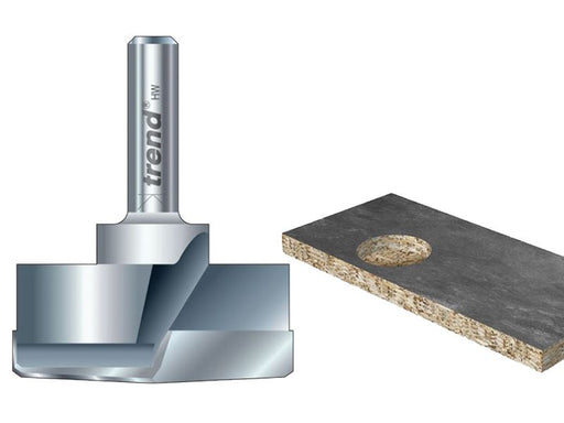 Trend T421/35 x 1/4 TCT Hinge Sinking Bit 35mm Diameter Trend - Dynamic Drive