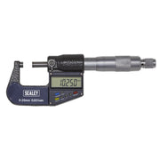 Sealey Digital External Micrometer 0-25mm(0-1") Sealey  - Dynamic Drive