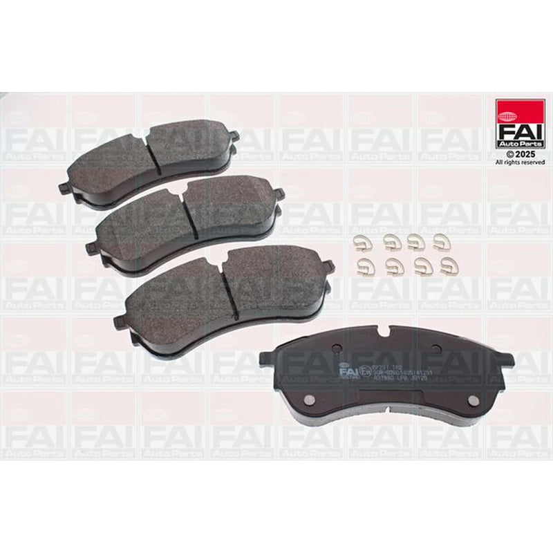 FAI Front Brake Pad Set fits Man Tge 2017-2024 2.0