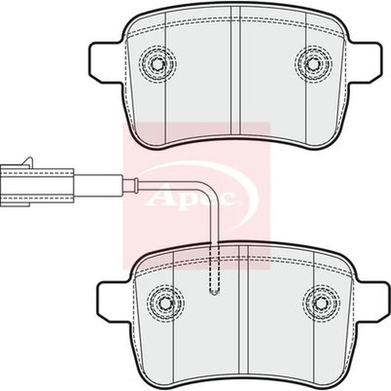 Apec Rear Brake Pad Set PAD1798