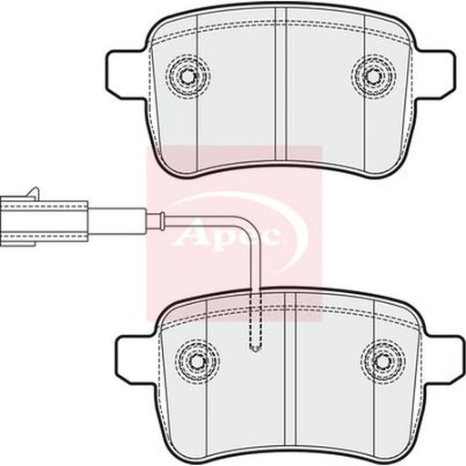 Apec Rear Brake Pad Set PAD1798