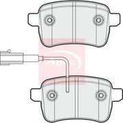 Apec Rear Brake Pad Set fits Alfa Romeo Giulietta 2010-2020 1.4 1.6 2.0