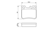 Bosch Front & Rear Pads fits Mercedes-Benz C-Class 1993-2000 202.028
