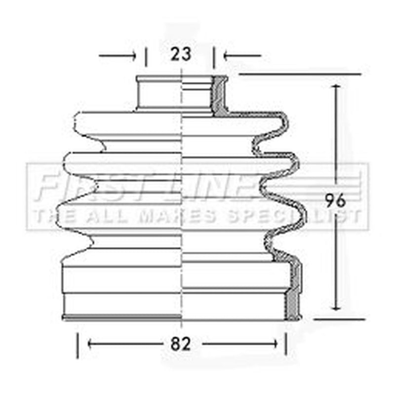First Line Drive Shaft Bellow Kit Front Left fits Honda Accord II 1983-1985 1.8
