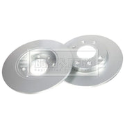 Borg & Beck Front & Rear Brake Discs & Pads fits Peugeot 106 II 1998-2001 1.6