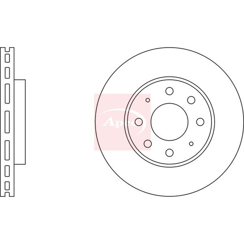 Apec Front & Rear Brake Discs & Pads fits Mitsubishi Lancer 1994-1996