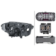 Hella Headlight Headlamp LED Left fits Mercedes-Benz Gla 2020 on