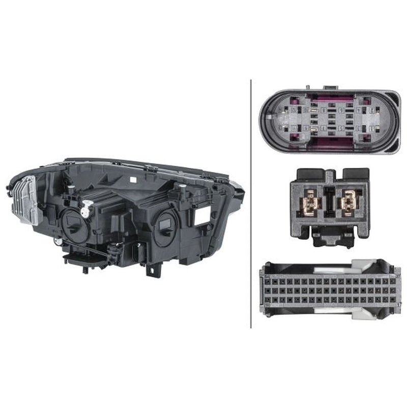 Hella Headlight Headlamp LED Left fits Mercedes-Benz Gla 2020 on