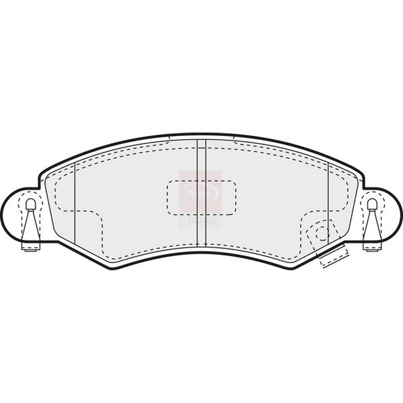 Apec Front Brake Pad Set fits Opel Agila A 2000-2007 1.0 1.2 1.3