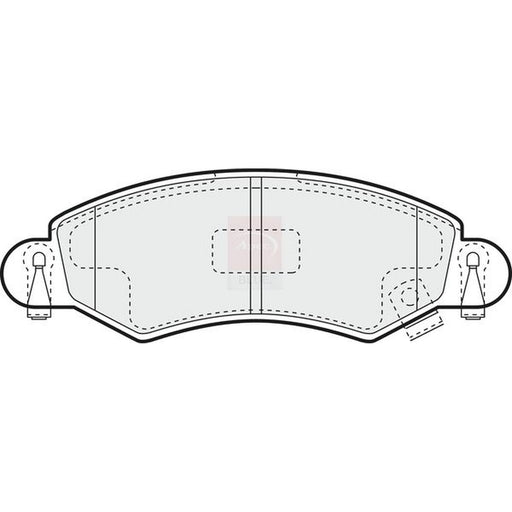 Apec Front Brake Pad Set fits Opel Agila A 2000-2007 1.0 1.2 1.3