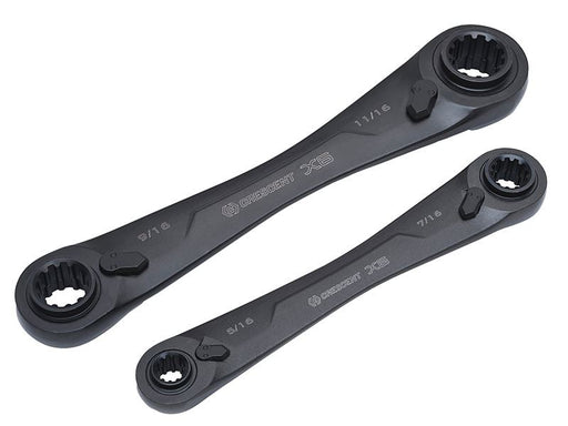 Crescent® X6™ Ratcheting Spanner Set, 2 Piece Crescent® - Dynamic Drive