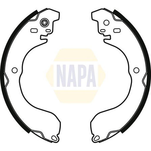 NAPA Brake Shoe Set Axle Kit fits Nissan Juke 2010-2019 1.2 1.5 1.6