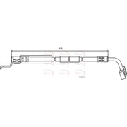 Apec Brake Hydraulic Hose Line Front Left HOS3175