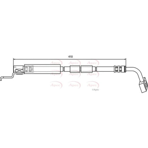 Apec Brake Hydraulic Hose Line Front Left HOS3175