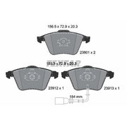 Textar Front Brake Pad Set 2380101