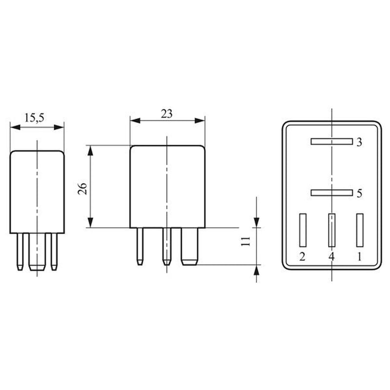 Bosch Glow Plug Relay fits John Deere Series 6 2012 on