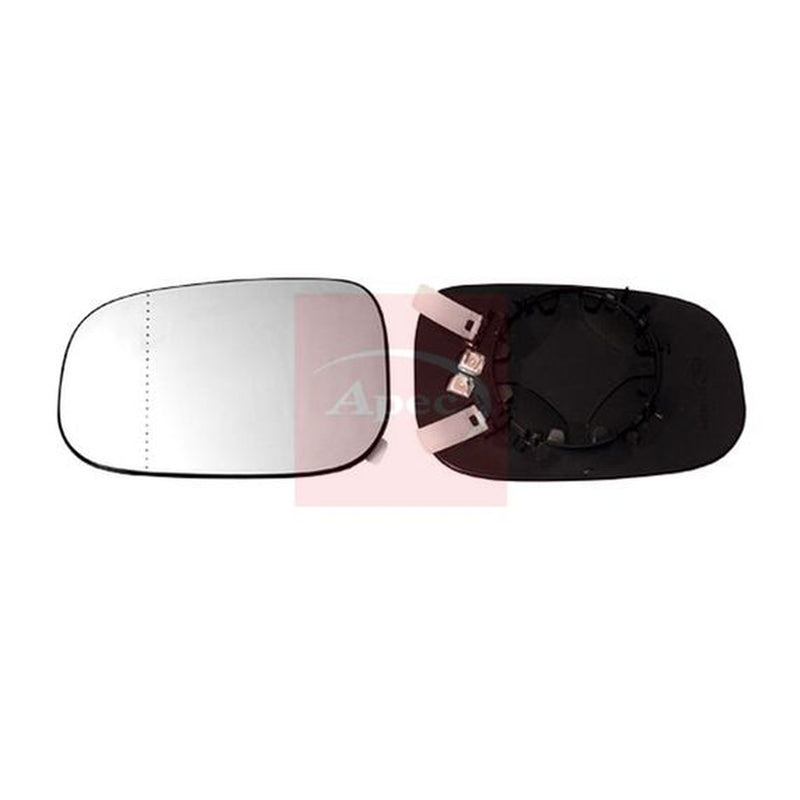 Apec Exterior Wing Mirror Glass Left fits Volvo C30 2006-2013 1.6 1.8 2.0 2.4