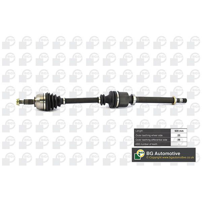 BGA CV Drive Shaft Driveshaft Front Right fits Renault Grand Scénic II 2004-2009