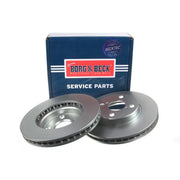 Borg & Beck Front Brake Discs & Pads fits Toyota Corolla 2001-2008 1.4 1.6 1.8