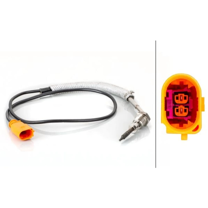 Hella Exhaust Gas Temperature Sensor after soot particulate fi fits Seat Cordoba