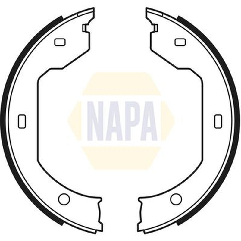 NAPA Parking Brake Shoe Set fits BMW 3 2000-2006