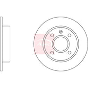 Apec Front Brake Discs & Pads fits Ford Fiesta 1989-1997 1.0 1.1 1.3 1.4 1.8
