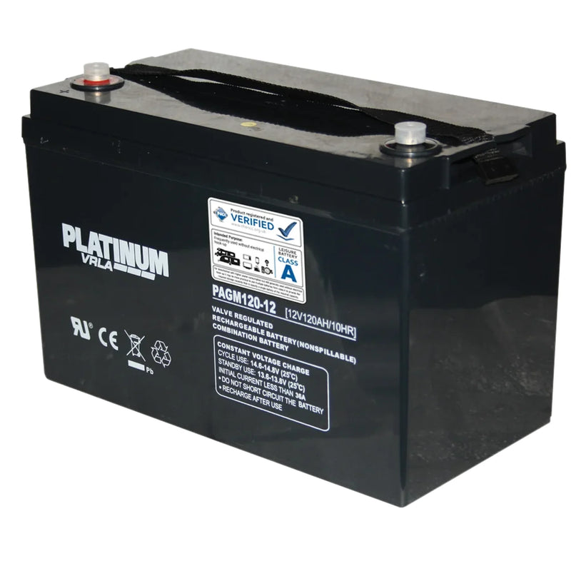 Platinum VRLA PAGM120-12 Battery - Class A Deep Cycle Power