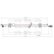 Apec Manual Transmission Cable Pull fits Opel Movano A 2001 on 2.5