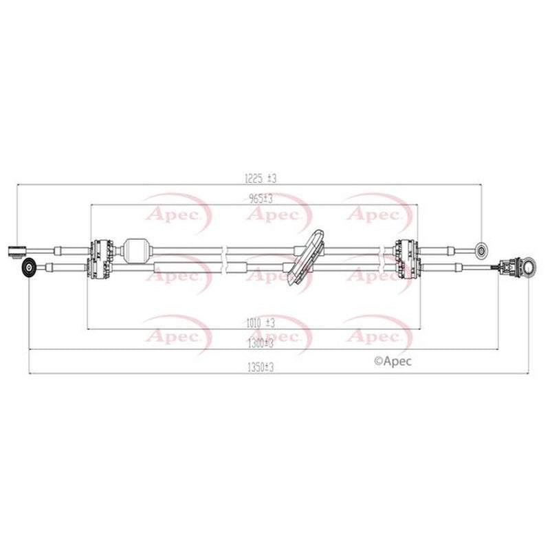 Apec Manual Transmission Cable Pull fits Opel Movano A 2001 on 2.5