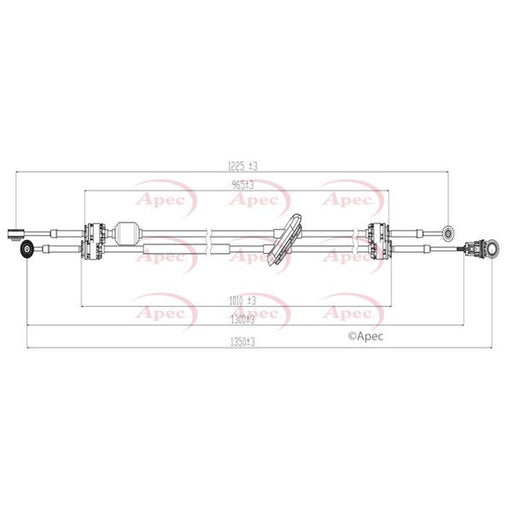 Apec Manual Transmission Cable Pull fits Opel Movano A 2001 on 2.5