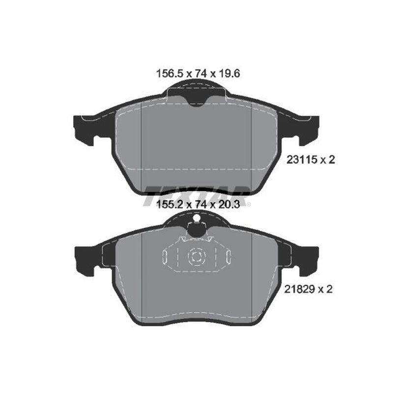 Textar Front Brake Pad Set 2311502