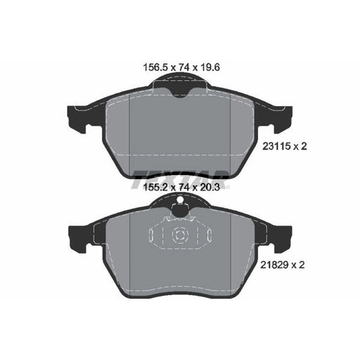 Textar Front Brake Pad Set 2311502