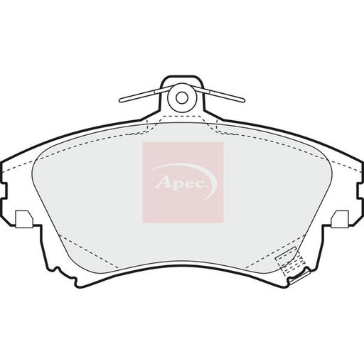 Apec Front Brake Vented Discs & Pads fits Mitsubishi Carisma 1996-2006 1.6