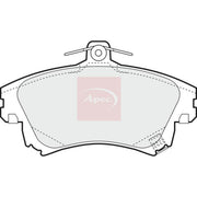 Apec Front & Rear Brake Discs & Pads fits Mitsubishi Carisma 1997-2006 1.6