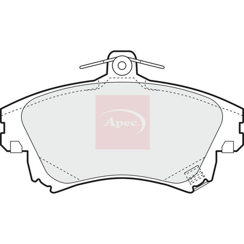 Apec Front & Rear Brake Discs & Pads fits Mitsubishi Carisma 1997-2006 1.6