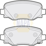 NAPA Rear Brake Pad Set fits Abarth 500E 2023 on