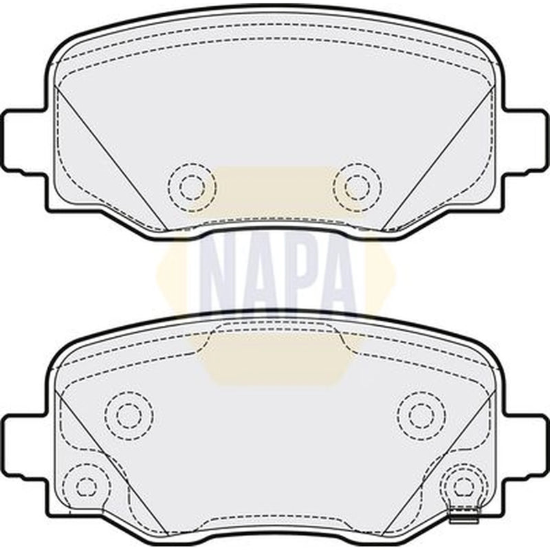 NAPA Rear Brake Pad Set fits Abarth 500E 2023 on